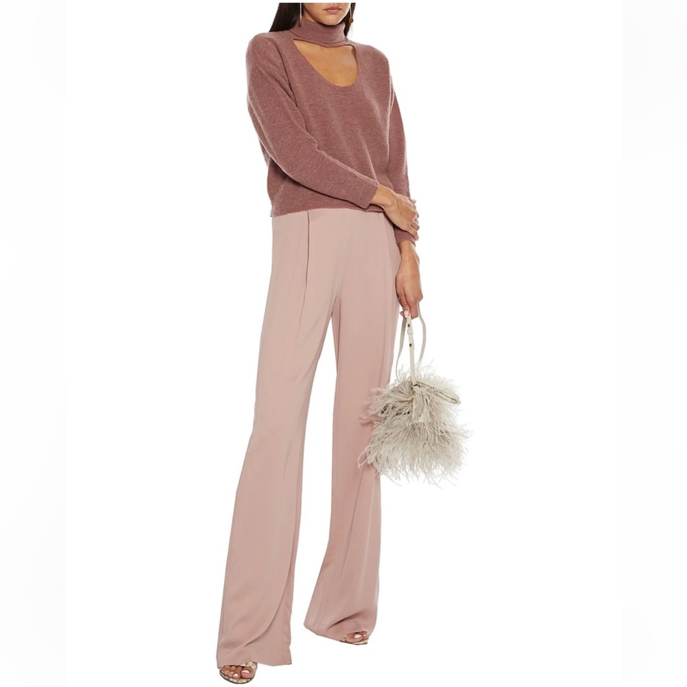 MICHELLE MASON Silk Pastel Pink Pants, Size 2